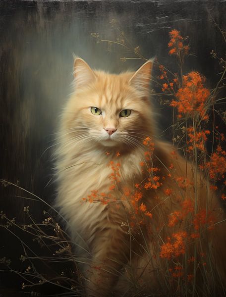 Hangover with Orange Flowers by Emil Husstege