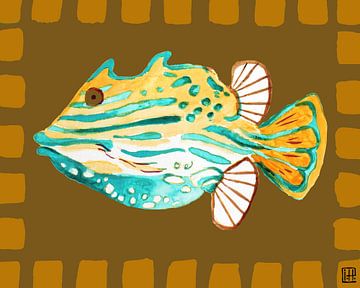 Aqua fish van Atelier Paint-Ing