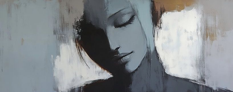 Figure féminine | Silent Grace Canvas par Peinture Abstraite