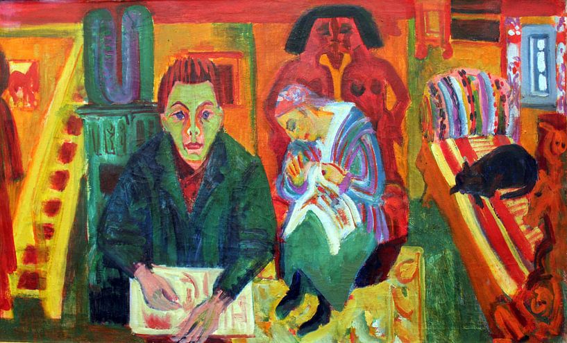 Ernst Kirchner.Das Wohnzimmer von 1000 Schilderijen