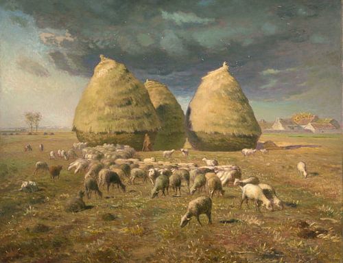 Jean-François Millet-Herfst hooibergen