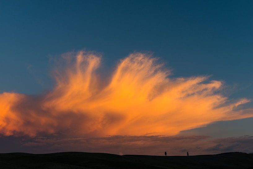 Schöne Wolken in der Toskana von Damien Franscoise