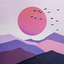 Roze landschap van Poster Art Shop thumbnail