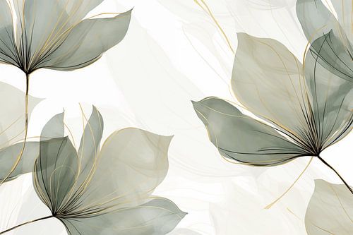 Groene Bladeren met een Gouden randje II