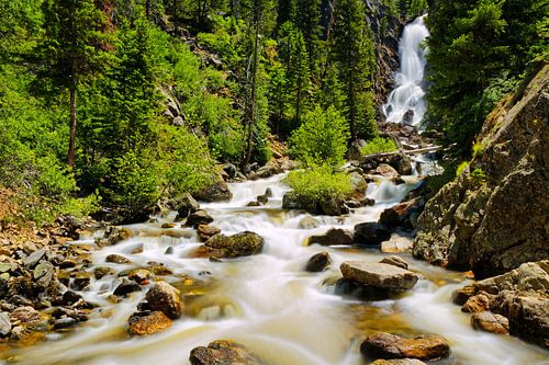 Fish Creek Waterfall near Steamboat Springs in Colorado