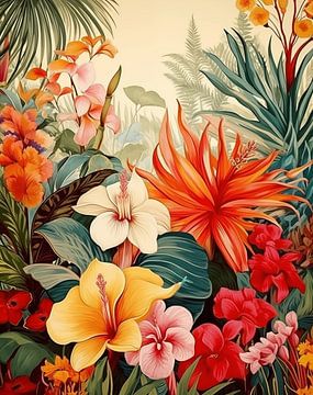 Splendeur florale tropicale sur Liv Jongman