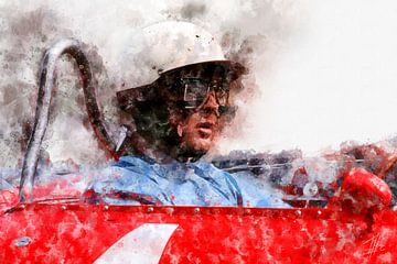 Phil Hill, Ferrari Close von Theodor Decker