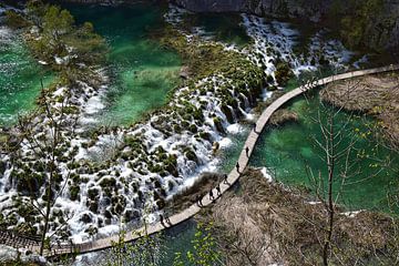 Plitvicemeren in Kroatië van Maaike Hartgers
