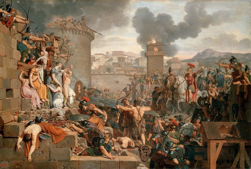 Metellus die het beleg verhoogt, Armand-Charles Caraffe. van The Masters