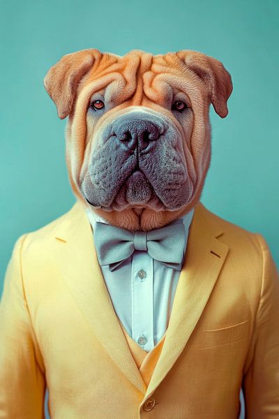 Chinese Shar-Pei van Poster Art Shop