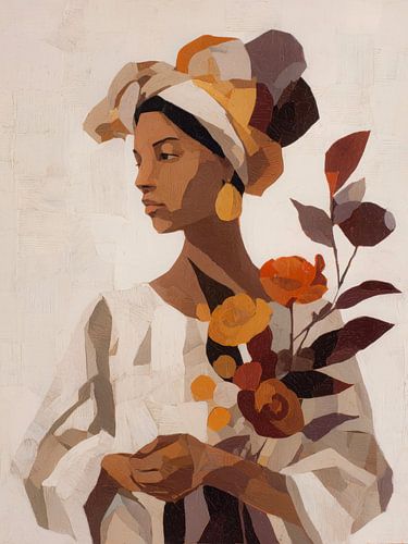 Élégance puissante - Femme africaine à l'ombre tranquille sur But First Framing