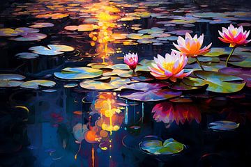 Meditative Reflexion | Achtsamkeitskunst von ARTEO Gemälde