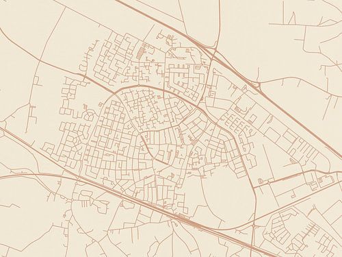 Carte de Zevenaar au style Terracotta