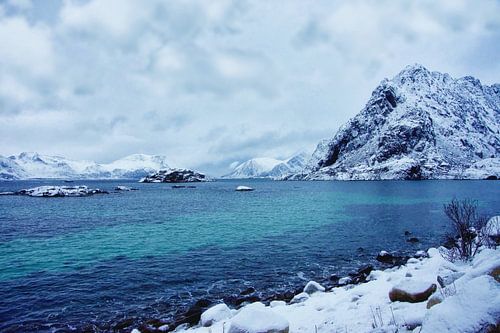 Arktische Landschaft in Norwegen