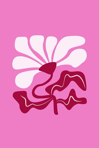 Roze abstracte bloem