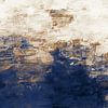 Abstract schilderij nr. 1 Blauw van Adriano Oliveira