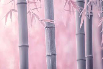 Bamboo in soft pink - Aesthetic by Poster Art Shop