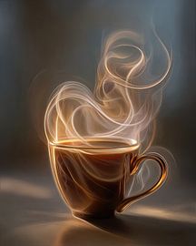 Kaffee oder Cappuccino – abstrakt von Egon Zitter