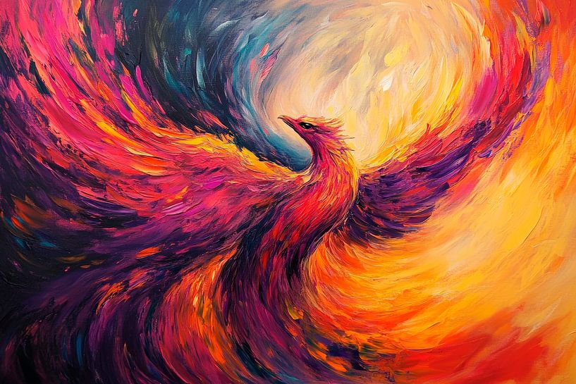 Imaginative phoenix in a firestorm by Poster Art Shop