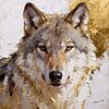The Golden Howl - Loup 2 sur Johannas Art Creations