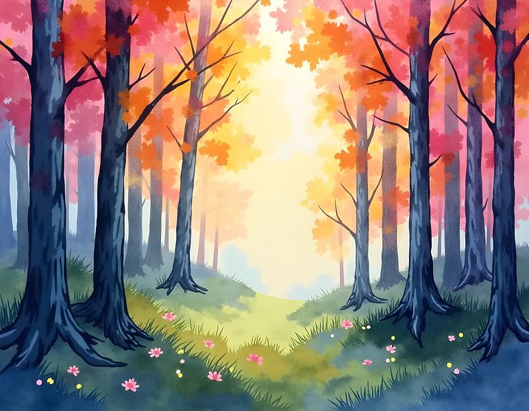 L'étreinte de l'automne par Artistic
