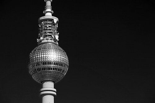 Berlin television tower at night