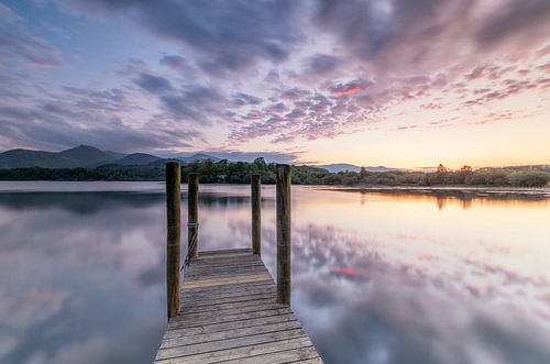 Zonsondergang Lake District Engeland - U.K.