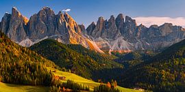 Sonnenuntergang in den Dolomiten, Italien von Henk Meijer Photography