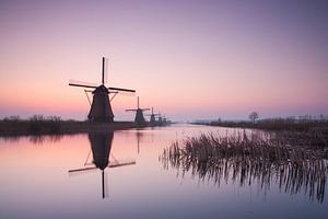 zonsopkomst kinderdijk van Ilya Korzelius