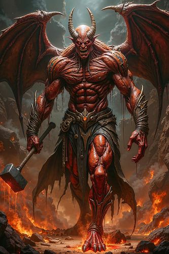 DRAKORUN - De rode duivel met zijn oorlogshamer