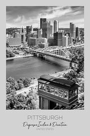 In focus: PITTSBURGH Skyline with Duquesne Incline by Melanie Viola
