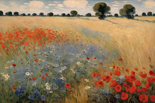Poppies and cornflowers
