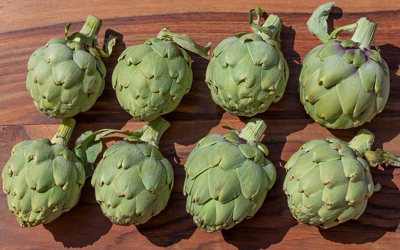 Artischocken von oben von Ulrike Leone