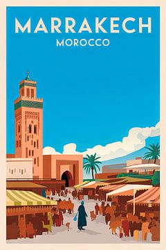 Marrakech, Marokko. von Poster Art Shop