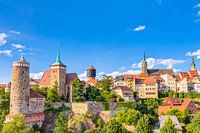 Het typische stadsgezicht van Bautzen met zijn historische oude binnenstad