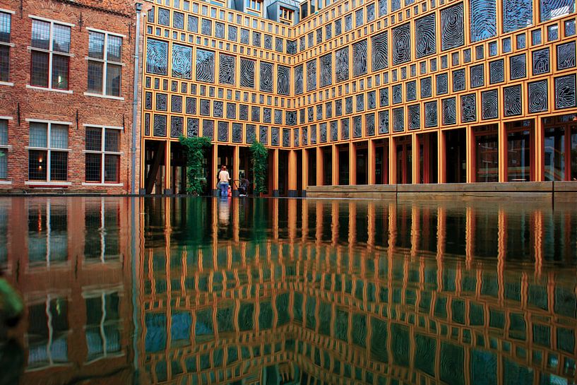 Town hall reflection by peterheinspictures