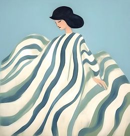 Stripedress van The Home Style Club