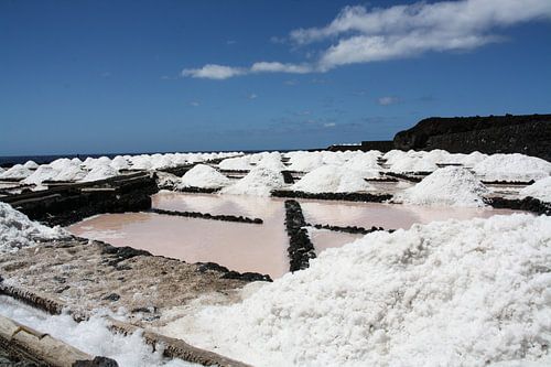 zout uit de zee gewonnen op la palma