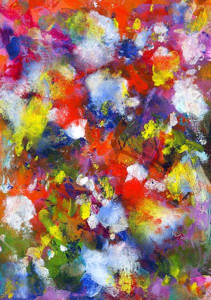 Happy colourful fireworks by Karen Kaspar