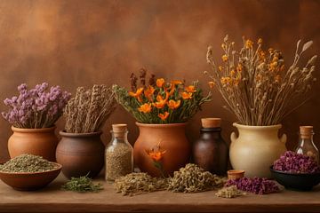 Steingutvasen und scharfe Gewürze von Art & Soul Creations