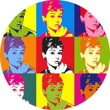 Popart - Audrey Hepburn van Didden Art
