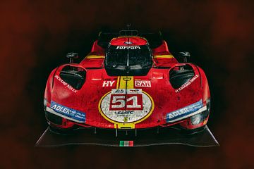 Ferrari 499P - Le vainqueur des 24 Heures du Mans 2023 sur Gerlach Delissen