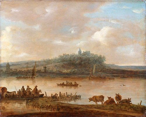 View of the Rhine and the Elterberg, Jan van Goyen