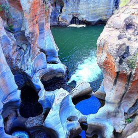 Bourke's Luck Potholes sur la route panoramique en Afrique du Sud sur Thomas Zacharias