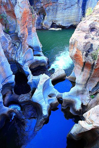 Bourke's Luck Potholes op de Panoramaroute in Zuid-Afrika
