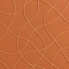 Modern Verspielte Linien in modernem Relief in Warm Terracotta von STUDIO ARTSY
