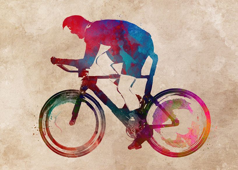 Radfahren Fahrrad Sport Kunst #Radfahren #Fahrrad von JBJart Justyna Jaszke