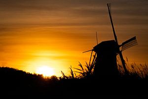 Sonnenuntergang bei Kinderdijk
