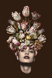 Tulpe (brauner Hintergrund) von toon joosen