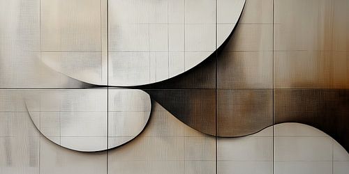 Abstrakte Formen mit Braun